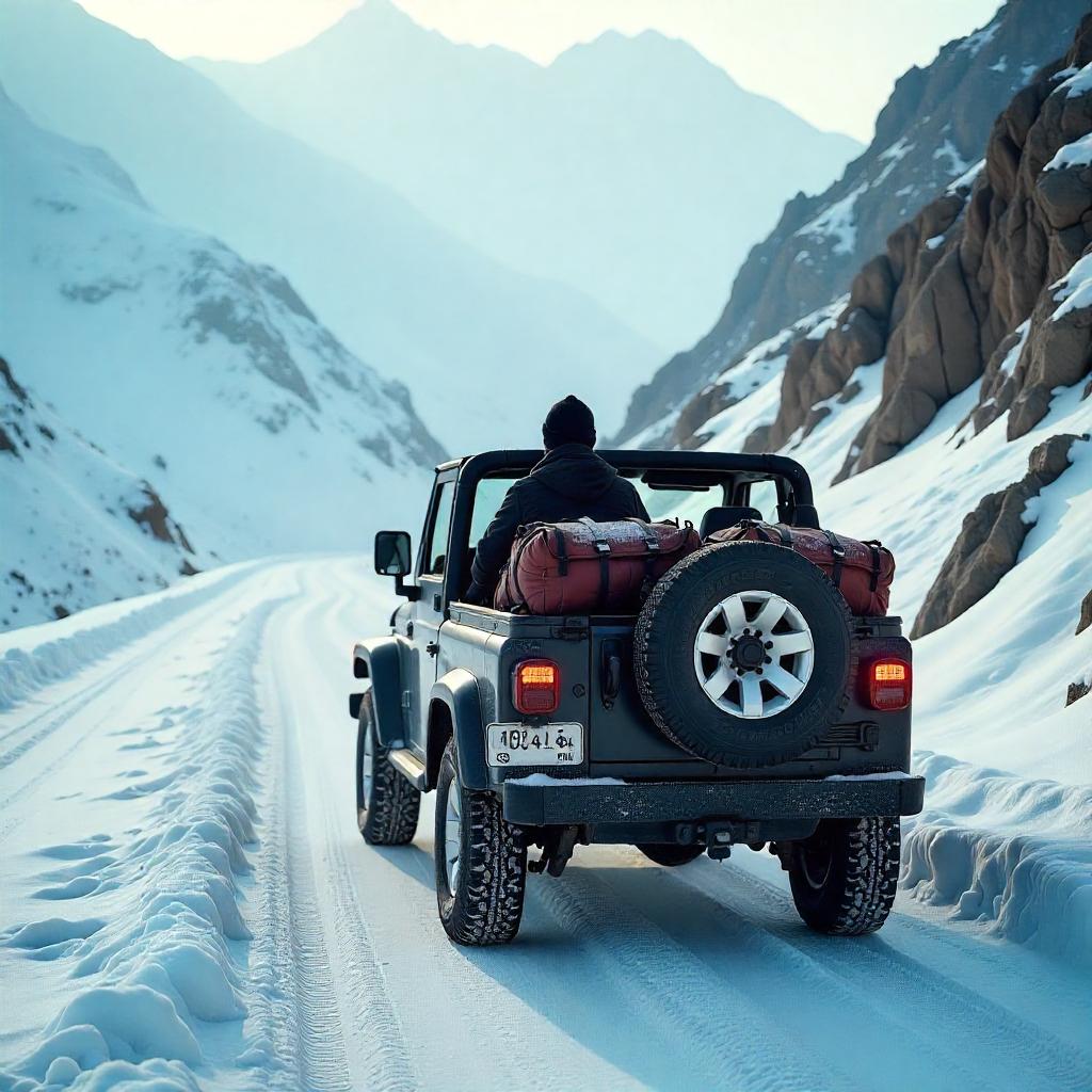 Young travelers using self-drive car rental in Pakistan